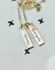 Gold Cursive Name Necklace - Going Golden