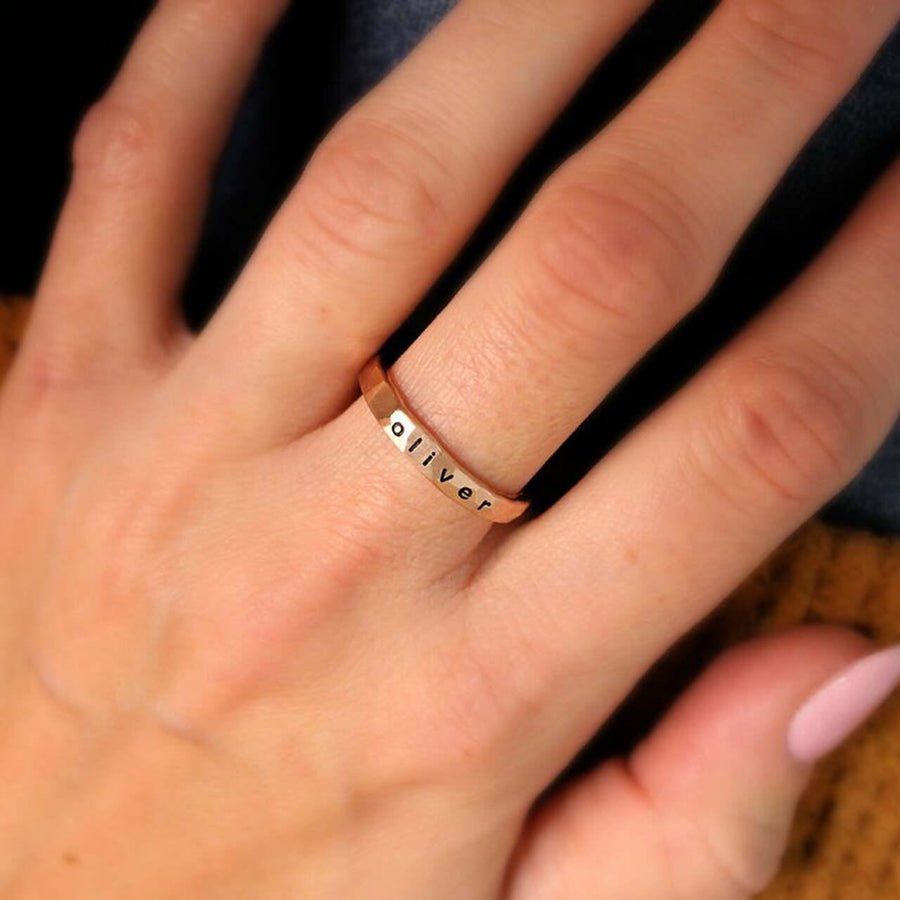Rose Gold Filled Thick Ring - TYI Jewelry