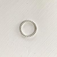Fine Silver Beaded Ring - TYI Jewelry