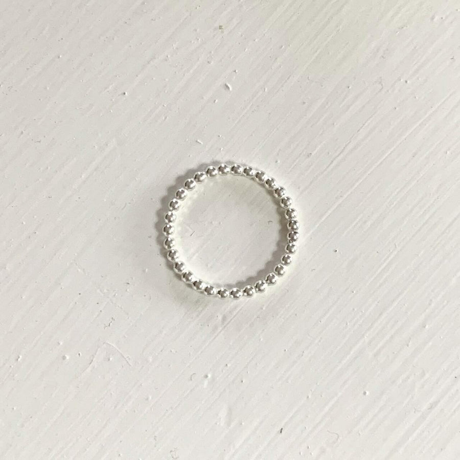 Fine Silver Beaded Ring - TYI Jewelry