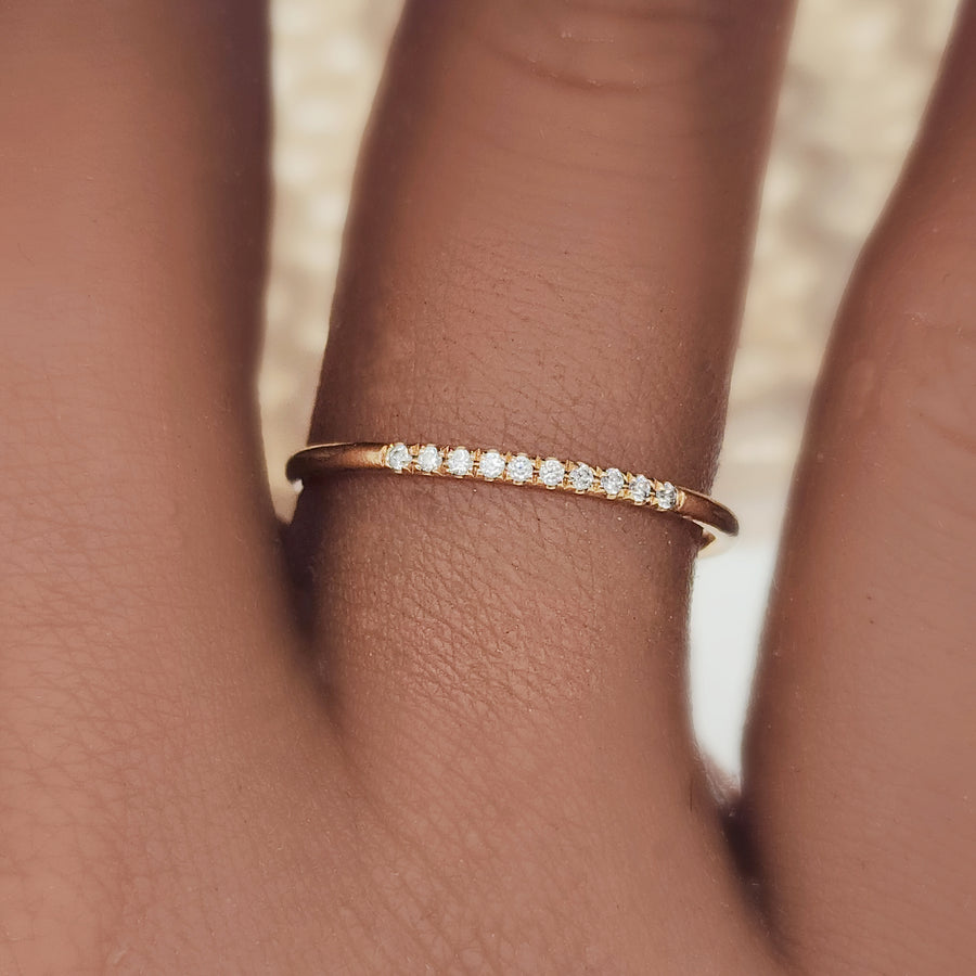 Gold Sparkle Diamond Ring