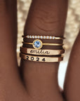 Modern Class Ring Set - Going Golden