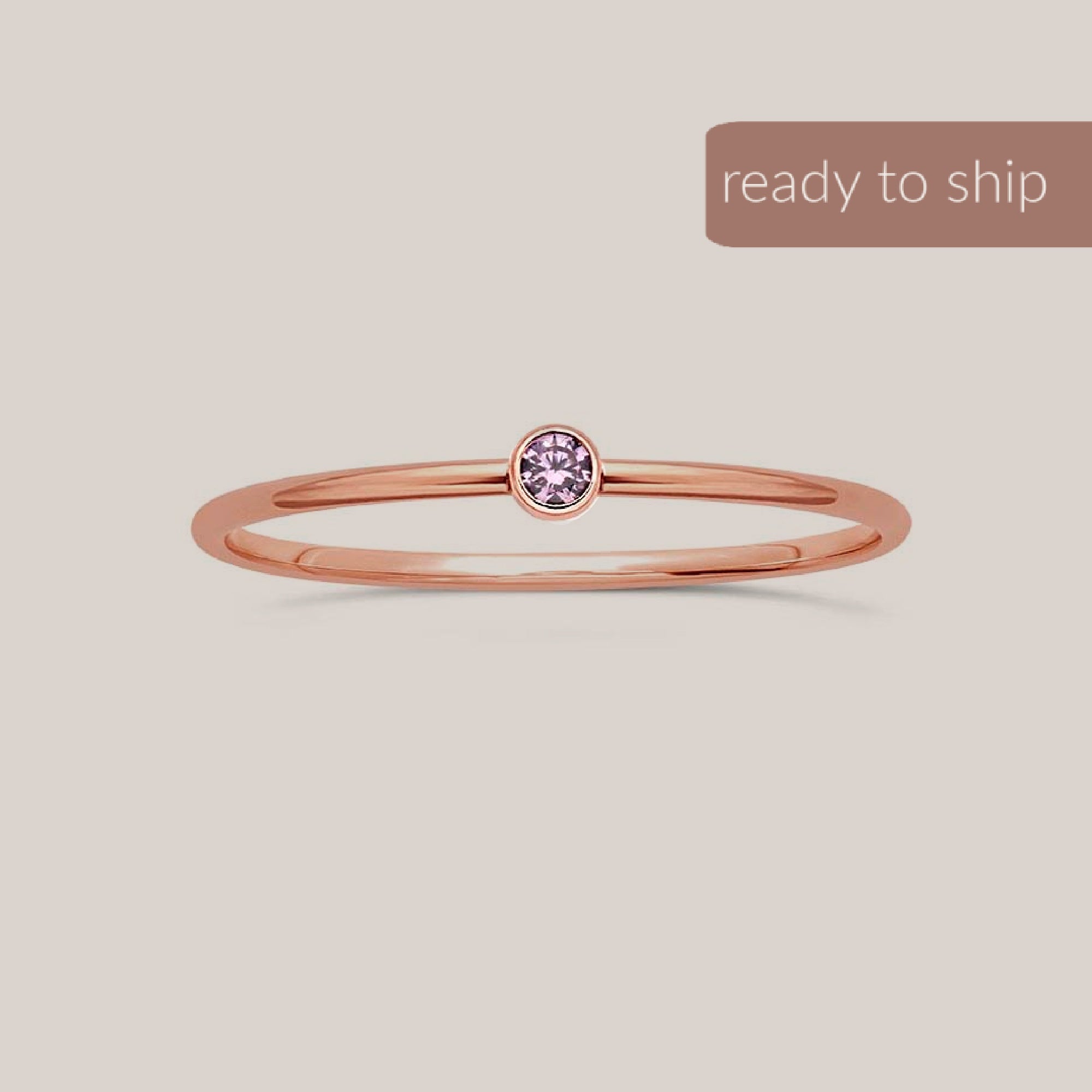 June Birthstone Ring - Going Golden