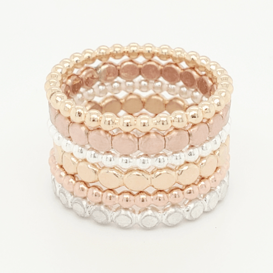 Flat Beaded Ring - Going Golden