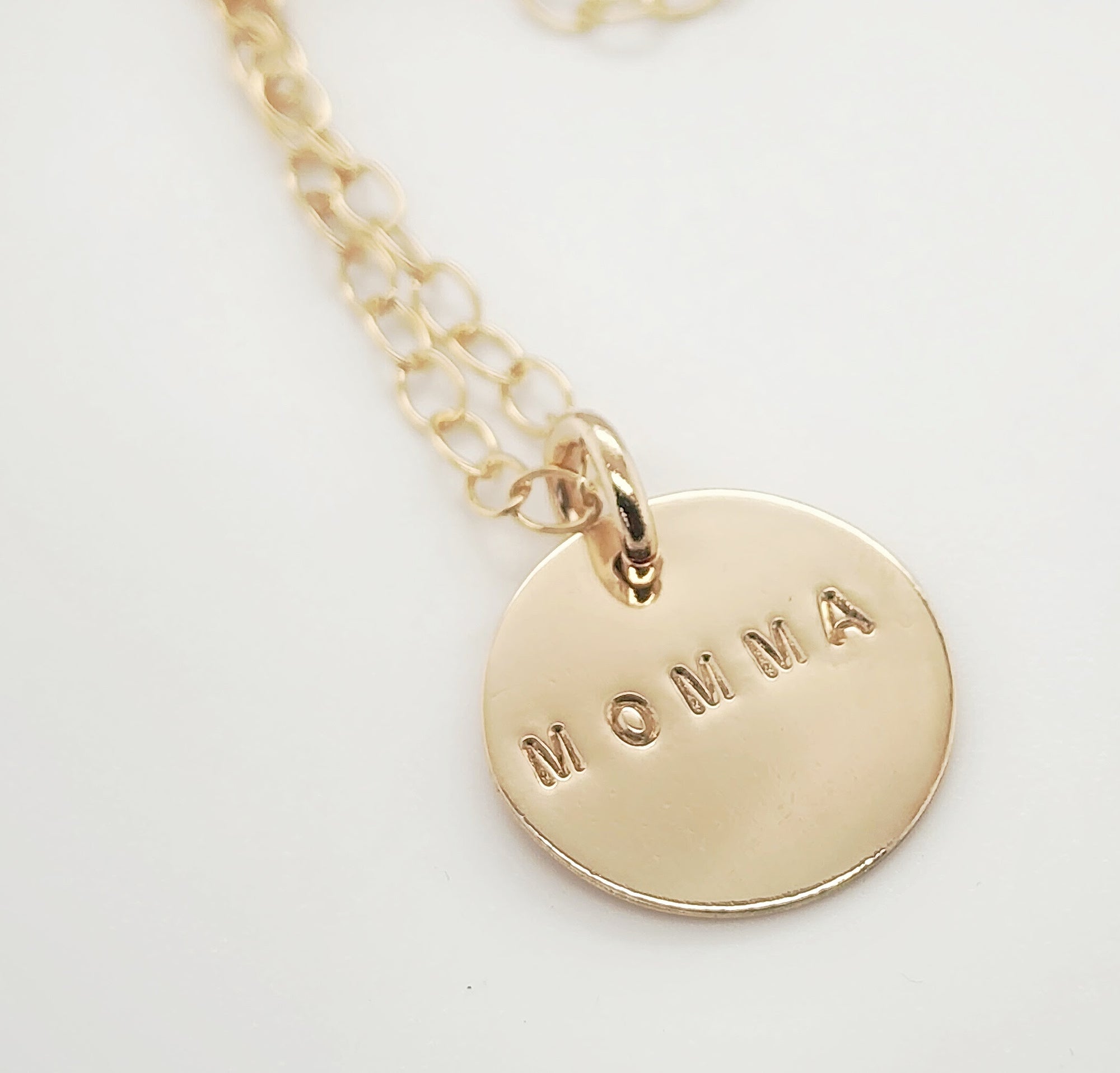 Undarkened 5/8" Block Necklace - Going Golden