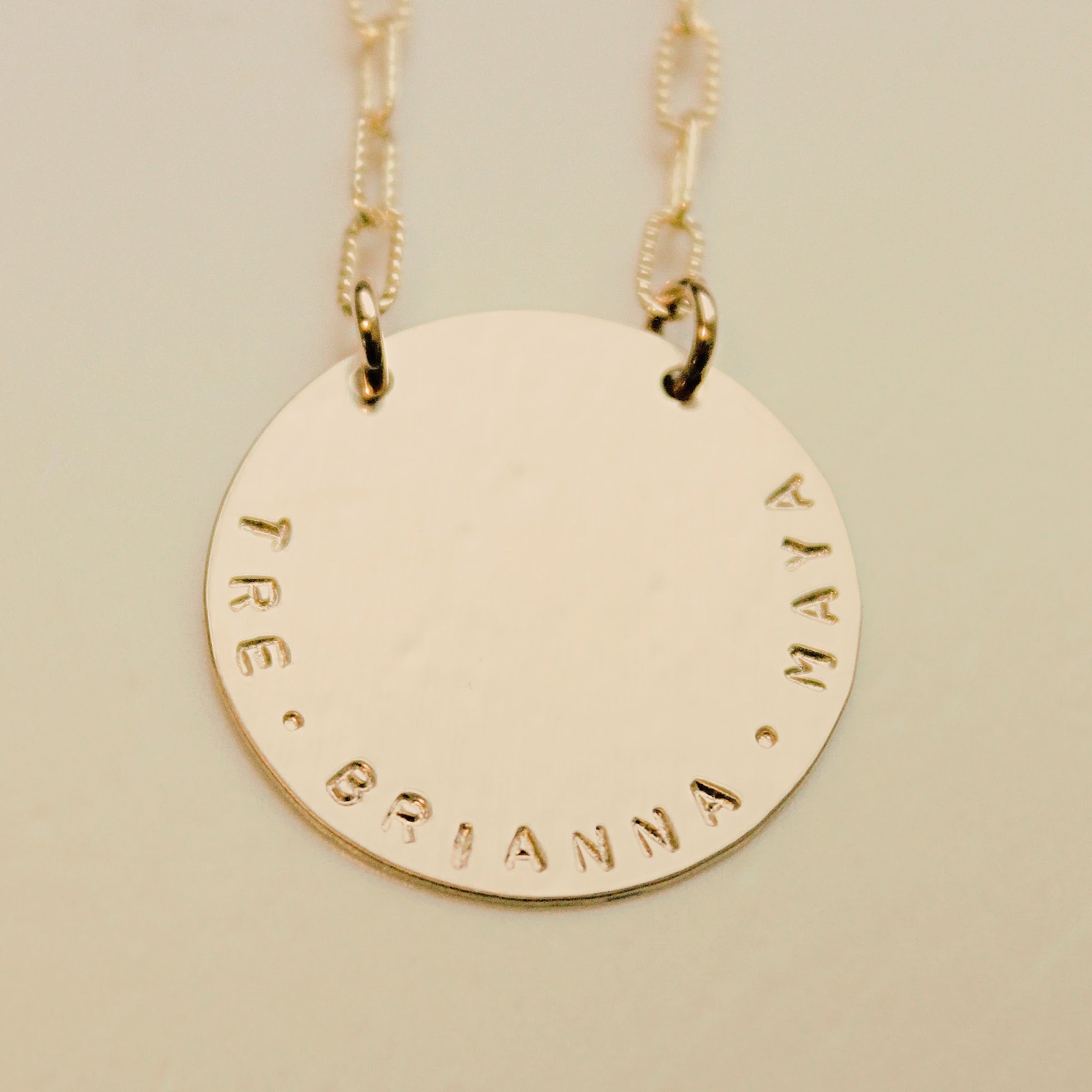 Gold Round Necklace - Going Golden