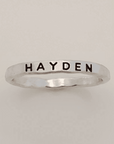 Bold Upper Name Ring - Going Golden