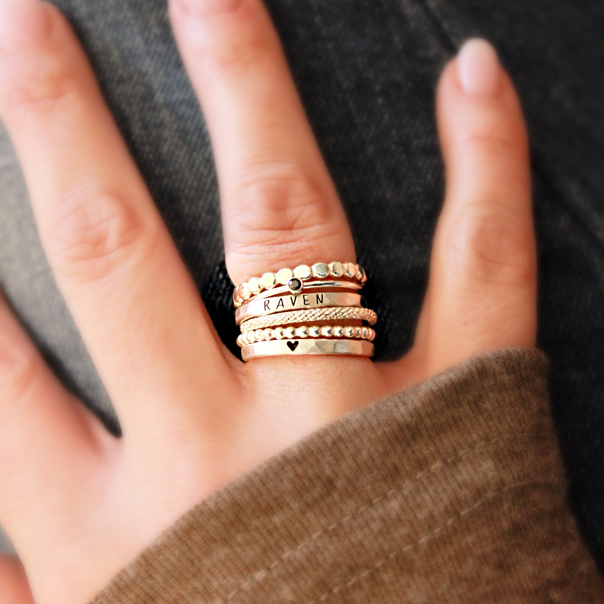 The Ivy Ring Set in Silver - Going Golden