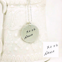 Sterling Silver Handwriting Signature Necklace - TYI Jewelry