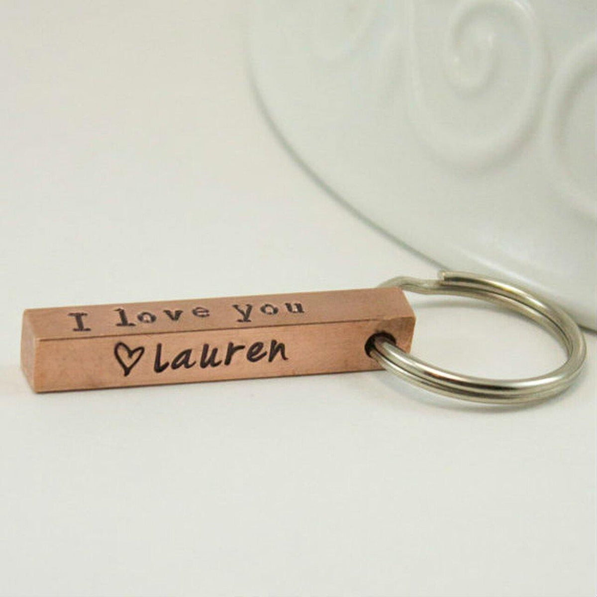 Copper Bar Keyring - Going Golden