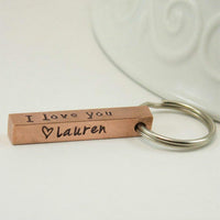 Copper Bar Keyring - Going Golden